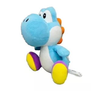 Nintendo Super Mario Bros Blue Yoshi Plush Doll Stuffed Toy 2015 Little Buddy 7” - Picture 1 of 9