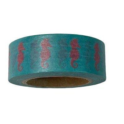 Seahorse Washi Tape Playa Tema Papel Artesanía Planificador Suministro Fiesta Diario u Foto 1 de 4