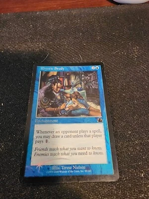 Prophecy  MTG   Foil   Rhystic Study   Magic - Image 1 of 4