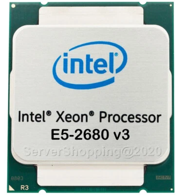 Intel Xeon E5-2680 v3 2.5GHz (3.3Ghz) 12 Twelve Core CPU Processor SR1XP LGA2011 - Image 1 of 4