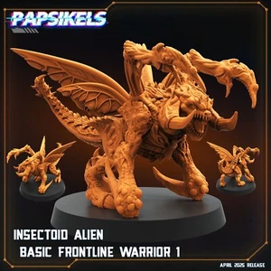Insectoid Alien Basic Frontline Warrior 1 Papsikels Miniature Sci-Fi - Picture 1 of 1