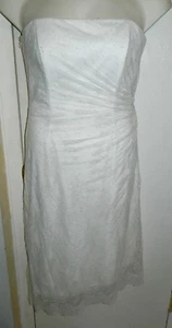 WATTERS & WATTERS NWT Yolanda Sleeveless White Bohemian Lace Wedding Dress Sz 10 - Picture 1 of 6