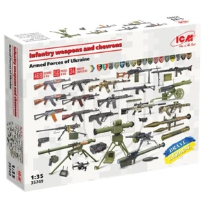 Infantry weapons and chevrons. Armed Forces of Ukraine Scale Model 1:35 ICM35749 - Picture 1 of 9