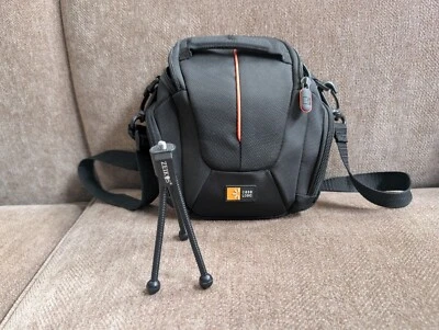 Case Logic SLR Camera Holster Carrying Case Black 3201025 & ZEIKOS MINI TRIPOD - Image 1 of 4