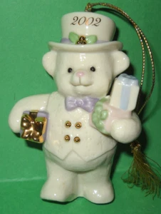 Lenox Teddy's Holiday Delivery 2002 Annual Ornament Neuwertig - Bild 1 von 5