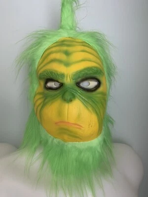 *NWOT* The Grinch adult rubber mask full head Halloween costume Christmas - Image 1 of 4