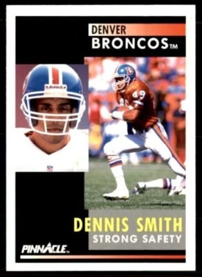 1991 Pinnacle Dennis Smith Denver Broncos #47 - Image 1 of 2