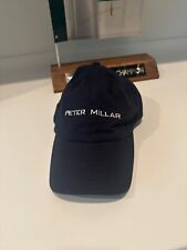 NEW Peter Millar Hat Adjustable Blue Golf Crown Baseball Cap