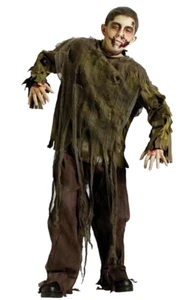 Dark Zombie Childs Sz Medium 8-10 Halloween Costume By Fun World New In Package - Picture 1 of 6