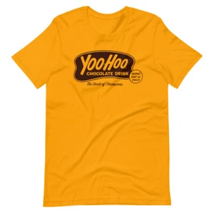 YOO-HOO Chocolate Drink Vintage Style Graphic Tee Short-Sleeve Unisex T-Shirt - Picture 1 of 14