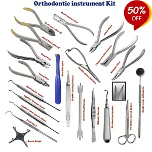 More details for orthodontics instruments kit pliers needle holder accessories ligature scalers kit