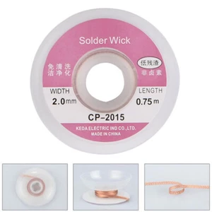 1.5M 2.0mm Desoldering Wire Braid Sucker CP-2015 Remover Wick Solder Pump Cable - Zdjęcie 1 z 8