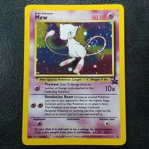 Mew 9 Black Star Promo Holo SWIRL 2000 Pokemon Nintendo Wizards - Picture 1 of 11