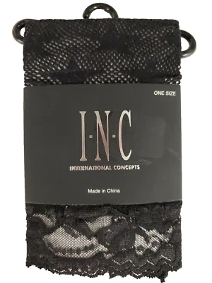 INC International Concepts INC Women’s Fishnet Star Fashion ankle Socks Black - Image 1 of 3