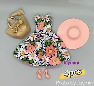 4 PIEZAS Para Moda Royalty Integrity Poppy Parker NuFace Muñecas Zapatos de Vestir Bolso 1/6 - Imagen 1 de 11