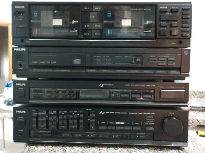 HI-FI Philips Amplifier FA564+Tuner FT564+ CD 482 + DECK FC563 (LEGGERE BENE) - Immagine 1 di 4