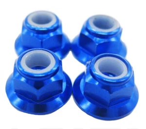 Aluminum Metal M4 Tire nut RS4016 Fits for 1/10 HPI RS4 Sport 3 Rc Car - Picture 1 of 21