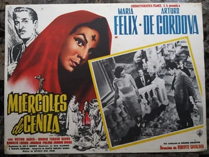 MARIA FELIX IN MIERCOLES DE CENIZA ORIGINALM EXICAN LOBBY CARDS.1958.12.5"X 16" - Picture 1 of 3