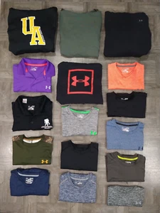 EUC lot of 16 men's UNDER ARMOUR hoodies & t-shirts / SIZE MED - Picture 1 of 19