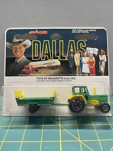 Majorette Dallas Traktor Traktor Anhänger Druckguss Metall Frankreich - Bild 1 von 10