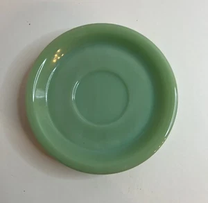 Fire King Anchor Hocking Jadeite Saucers 6" Restaurant Ware Set Of 4 - Picture 1 of 8