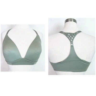 AERIE VERDE SUNNIE SUJETADOR INALÁMBRICO ESPALDA CORREDOR MUJER TALLA 34D Foto 1 de 4
