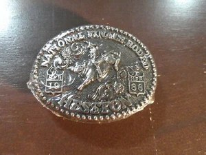 1988 Hesston National Finals Rodeo Belt Buckle Youth Size SEALED # TV 5C - Picture 1 of 2