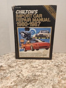 Chilton 7672 - Manual de reparación de automóviles de importación 1980-1987 edición coleccionista - Imagen 1 de 6