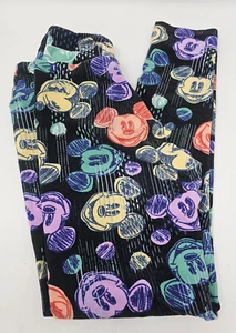 Lularoe Disney Mickey Mouse Leggings Multicolor Girls Tween Size 8-12 - Picture 1 of 5