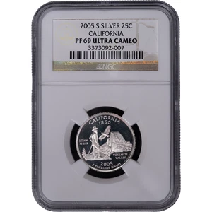 2005-S Silver California State Quarter - Proof ~ NGC PF 69 ULTRA CAMEO - Picture 1 of 2
