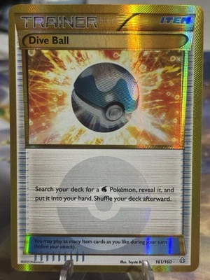 Dive Ball (161 Secret Rare) 161/160 XY-Primal Clash Holo - Image 1 of 2