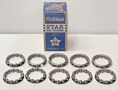 Rodamientos de bicicleta Rollfast Star años 30 40 No. 55 NOS 10 uds. ¡En caja original! Foto 1 de 4