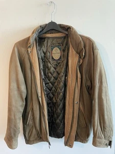 Vintage Members Only Brown Leather Bomber Jacket Retro Coat Men’s Medium - Picture 1 of 4