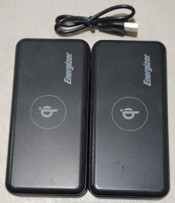 2x Energizer Ultimate Wireless Charging &LCD Display 10,000mah QE10010PQ - Image 1 of 3
