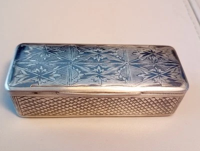 Caja de tabaco Andrei Kovalsky plateada 1842. Foto 1 de 4