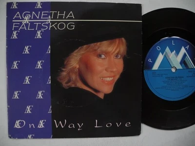 AGNETHA FÄLTSKOG One Way Love / Turn The World 45 7" single 1985 Sweden Polar EX - Image 1 of 2