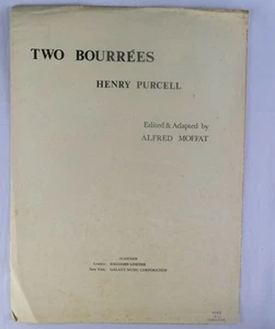 Purcell: Just ONE of "Two Bourrees" for piano solo music Vntge Augener/Galliard - Bild 1 von 3