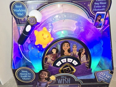 DISNEY WISH SING-ALONG BOOMBOX. SING ALONG TO BUILT MUSIC OR  CONNECT BLUETOOTH - Image 1 of 4