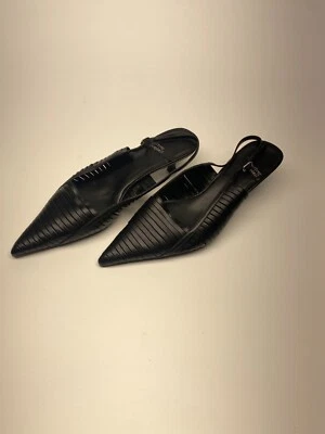 Zapatos de salón Jeffrey Campbell Stridze para mujer en cuero negro talla 9 Foto 1 de 4