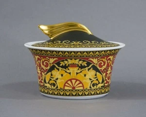"CUENCO DE AZÚCAR VERSACE BY ROSENTHAL, ALEMANIA ""MEDUSA"", CUBIERTO, ¡IMPRESIONANTE! - Imagen 1 de 4