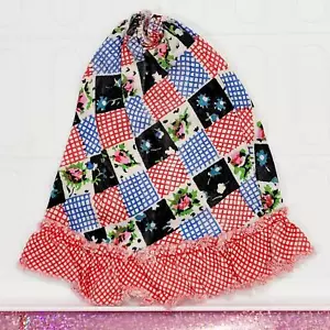 Mod Busy Hands Barbie Skirt 1972 Long Patchwork - Picture 1 of 2
