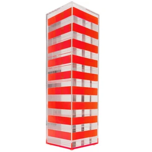 Neuf ! OnDisplay de Luxe Acrylique Empilement Jeu Puzzle - Cristal Falling Tower - Picture 1 of 5