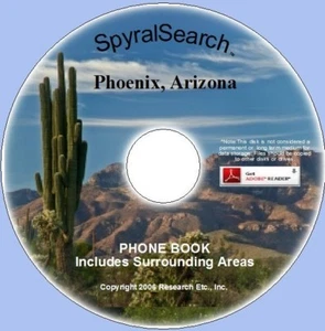 AZ - Phoenix & Area 1965 Phone Book on CD - Text Searchable - Picture 1 of 1