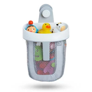 Munchkin Hanging Bath Toy Scoop and Storage with Quick Drying Mesh, Gray, Unisex - Picture 1 of 9