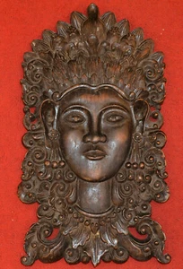 Thailändische Holzmaske,20.Jhdt. reich beschnitzt - Imagen 1 de 3