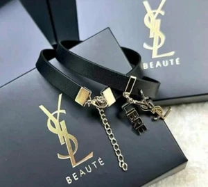 Collana girocollo Yves Saint Laurent YSL con scatola originale accessorio bracciale VIP - Foto 1 di 10