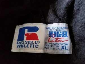Pantalones deportivos Russell Athletic negros vintage años 90 hechos en EE. UU. talla XL o L - Imagen 1 de 8