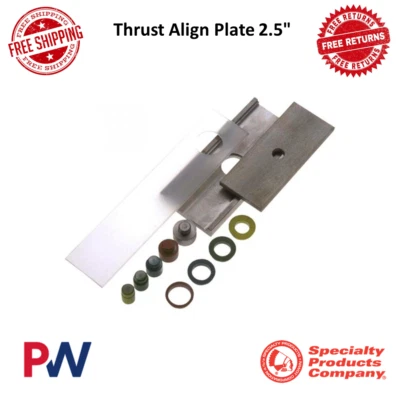 SPC Performance Thrust Align Plate 2.5" Fits 2-3/8" to 2-3/4" Wide Leaf Springs - Image 1 of 4