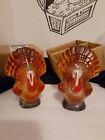 Gobble Gobble Turkey Candle Set Thanksgiving Candle Unscented 4.5" T
