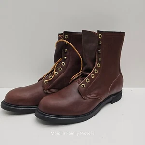 Vintage Mason Hanover Master-Flex Work Boots 10D USA 97534H Leather Sole NOS - Bild 1 von 7